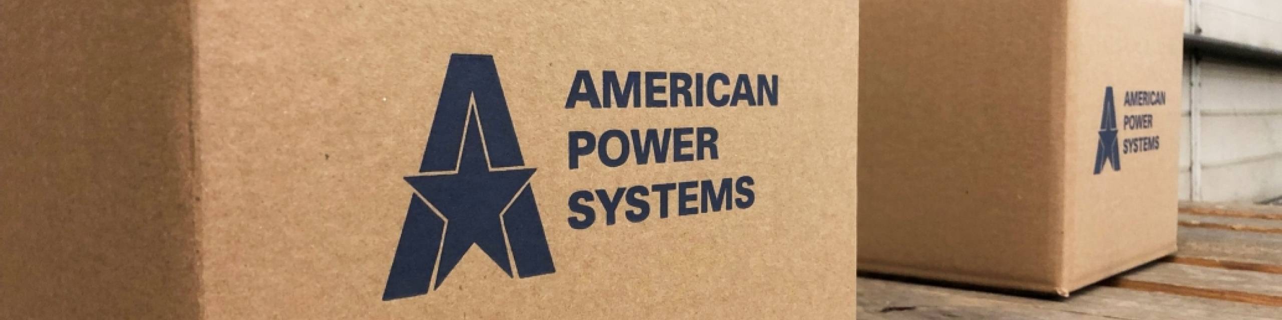 APS boxes on pallet
